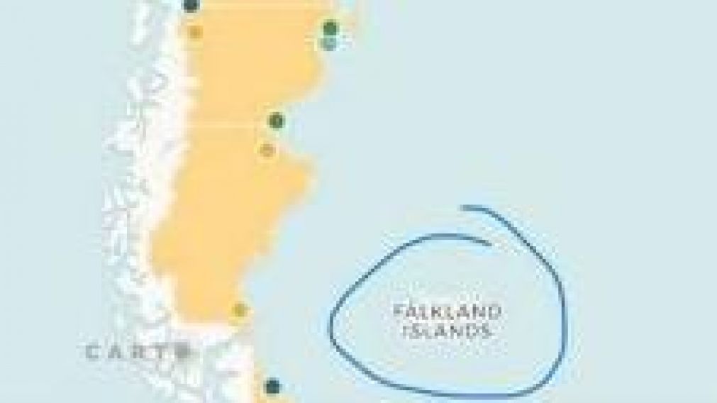 El mapa subido por la Secretaría, resaltado por Filmus.