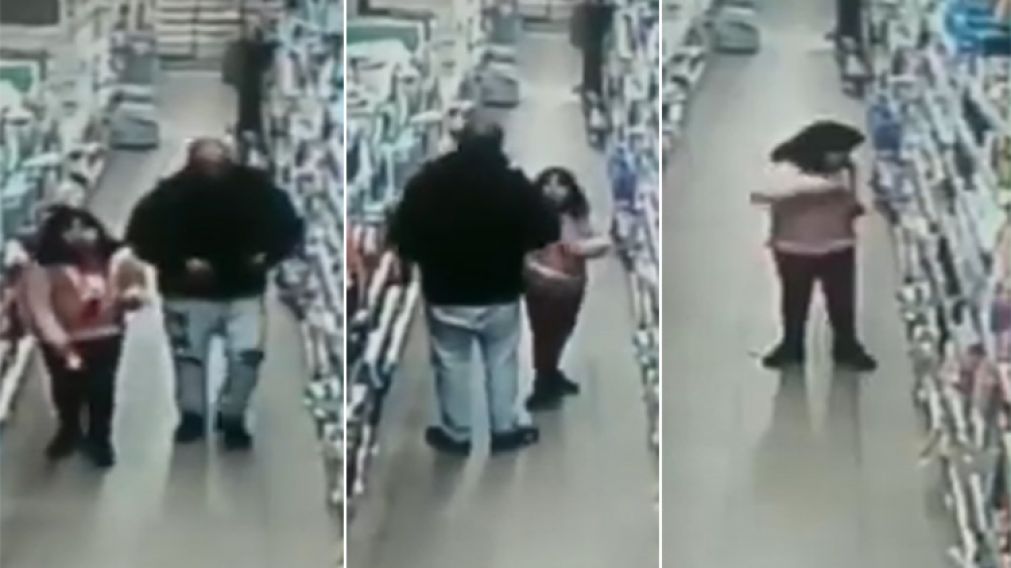 Triste video: padre obliga a su nena a robar en supermercado