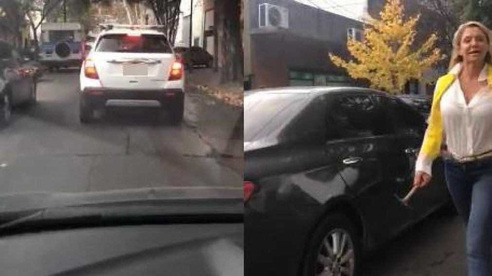 La v�ctima grab� la secuencia con su tel�fono celular. (Captura)