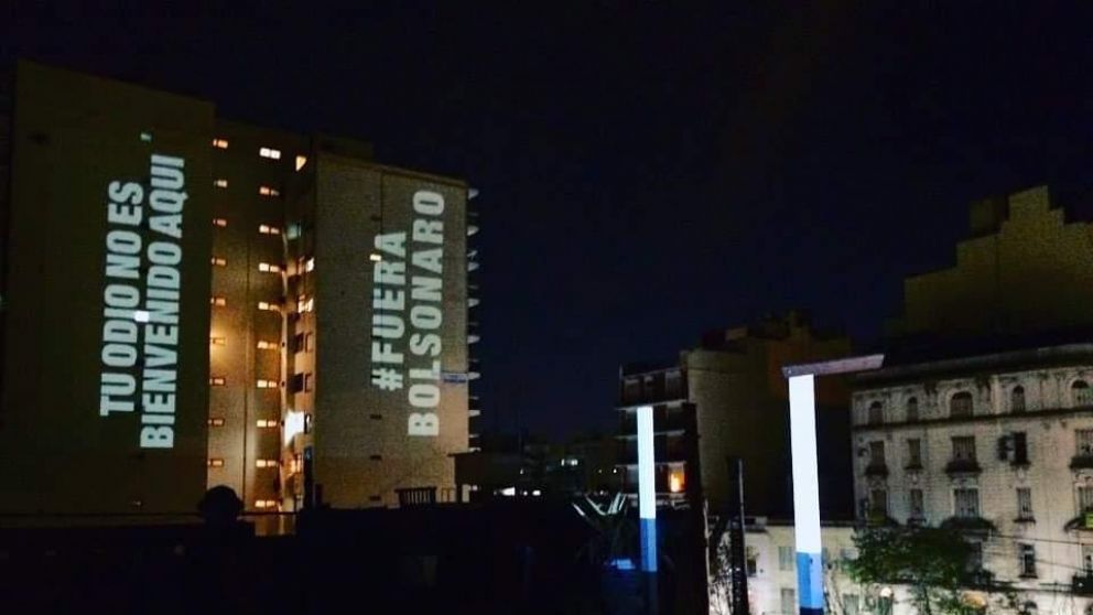 El tema de la protesta fue "Tu odio no es bienvenido acá".