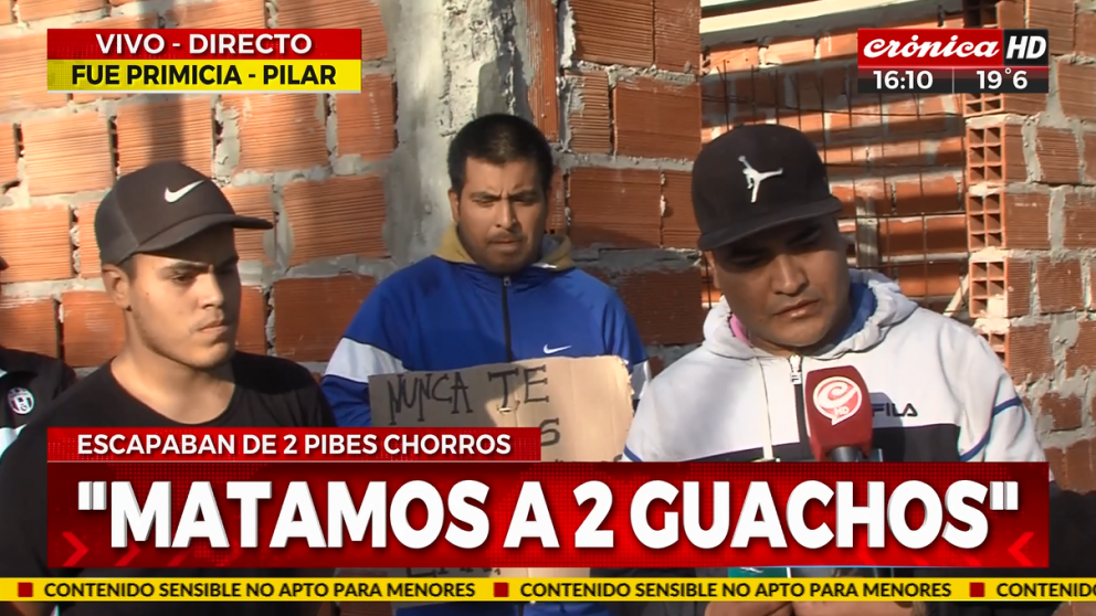Así hablaba el padre del joven con Crónica HD. (Captura de TV)