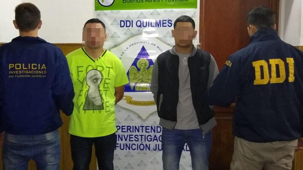 El Chino, detenido junto a un cómplice.