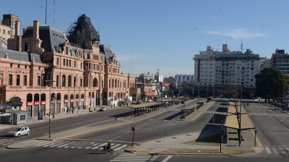 El paro se sintió fuerte en toda la ciudad (Nahuel Ventura - Diario Crónica)