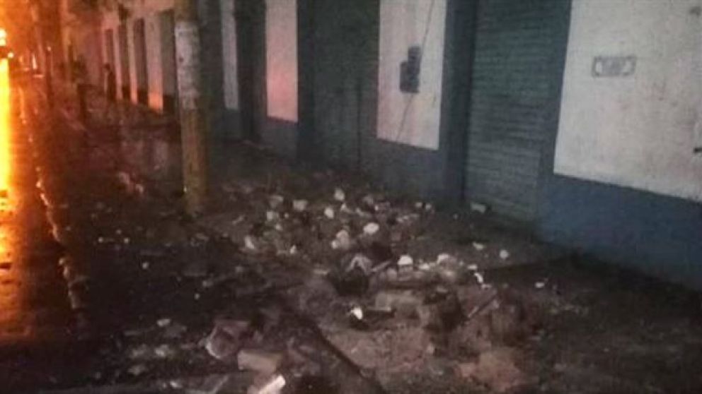 Efectos del terremoto. (Foto: Bomberos de Perú)