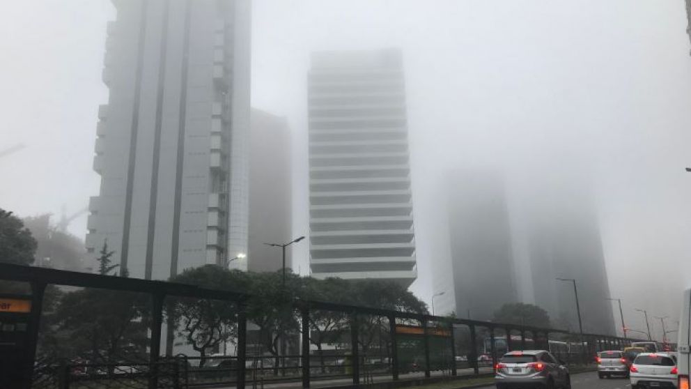 Así amaneció la ciudad en esta jornada.(Fuente: Twitter)