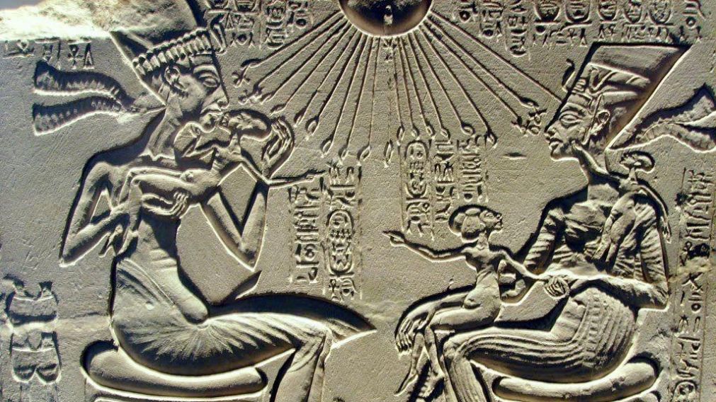 Los simbolismos del Antiguo Egipto muestran imágenes de personas de diferentes tallas-