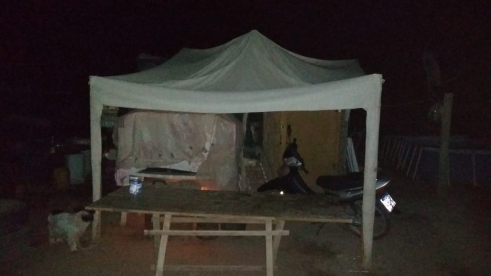 Acá acampaba el despreciable pervertido, de 45 años.