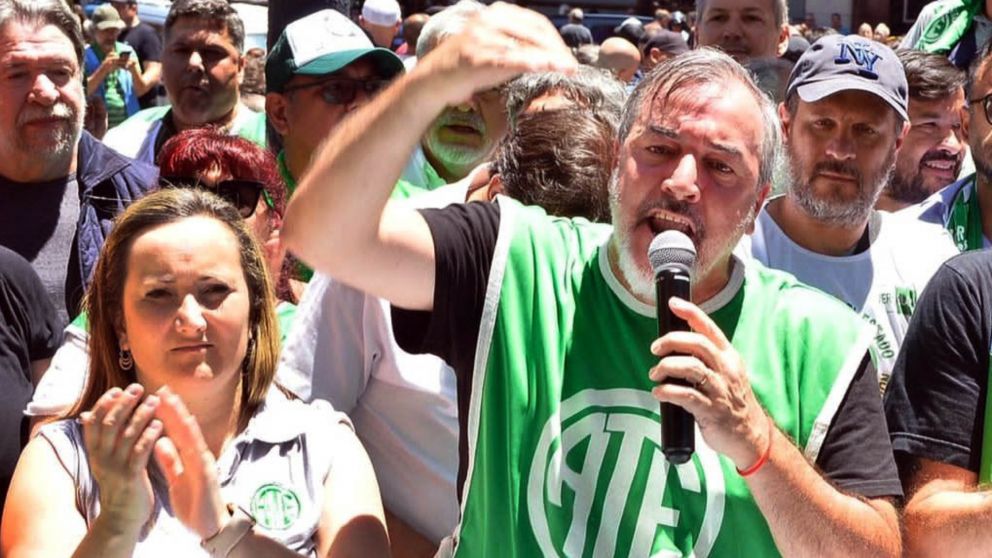 El secretario general de la Asociación Trabajadores del Estado (ATE), Rodolfo Aguiar (NA/Archivo).