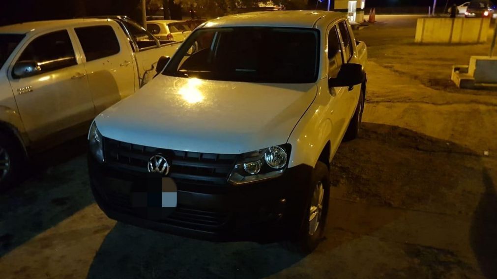 La camioneta utilizada para secuestrar a la adolescente.