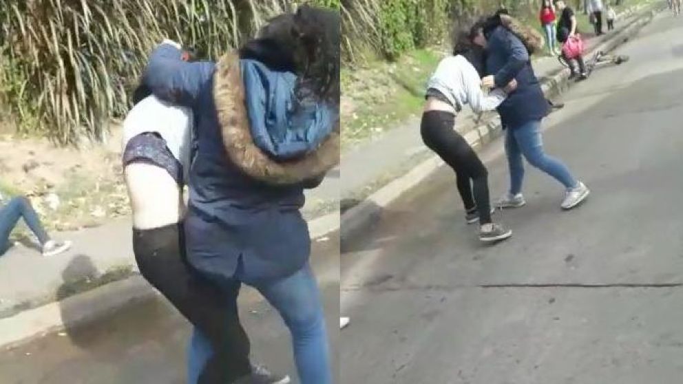 Desfiguran a alumna entre tres pibas a la salida del colegio