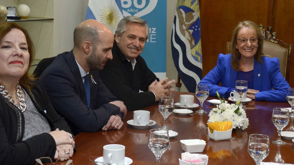 Alberto Férnandez realizó su primer acto de campaña en la ciudad de Río Gallegos.