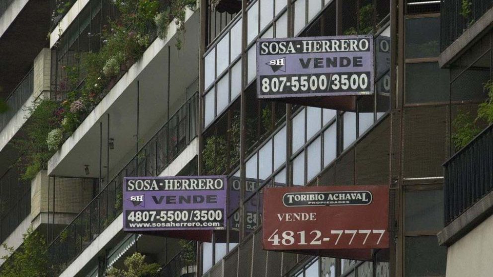 La venta de inmuebles, en ca�da. 