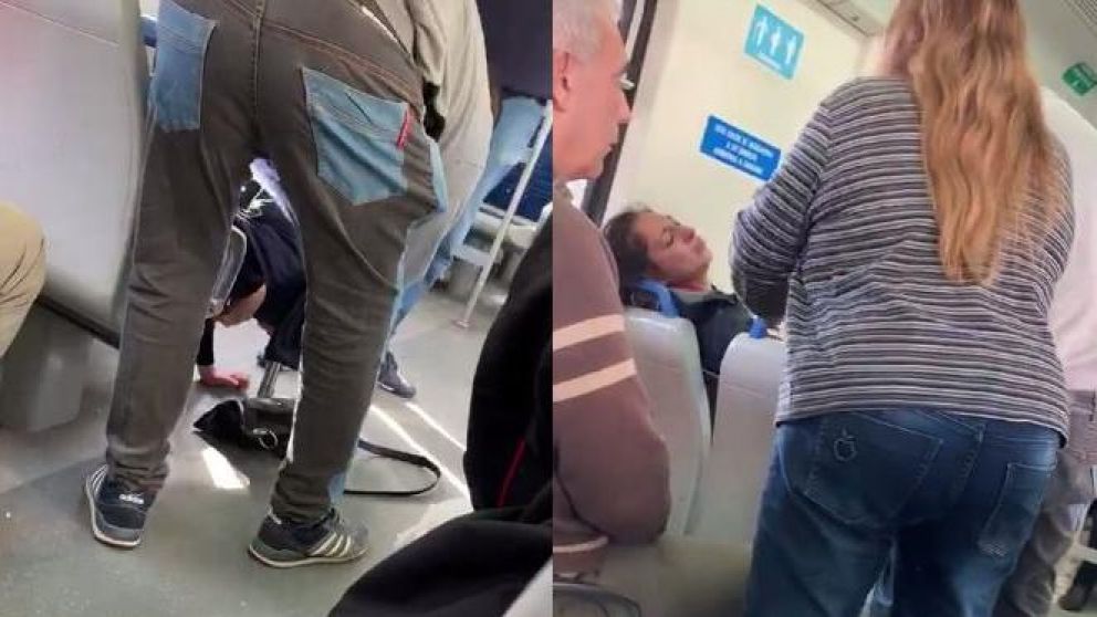 Pasajeros quedaron desconcertados por la situación. (Captura)