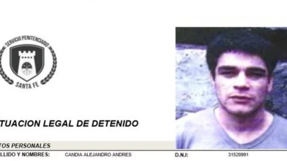 Candia fue recapturado por las fuerzas policiales provinciales en un domicilio en la zona sudoeste de Rosario (Fuente: Uno Santa Fe).