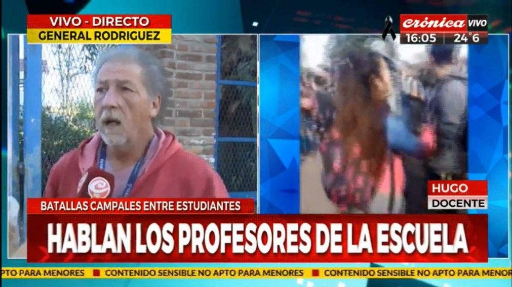 Brutal enfrentamiento entre jóvenes