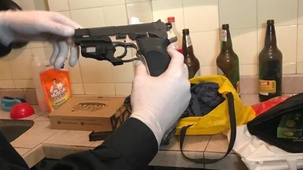 Esta es el arma homicida.