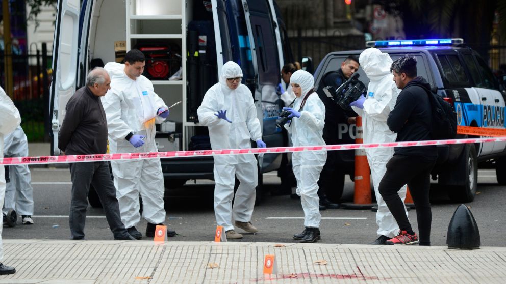 La salvaje balacera se dio a metros del palacio legislativo (Jonatan Moreno-Diario Crónica).