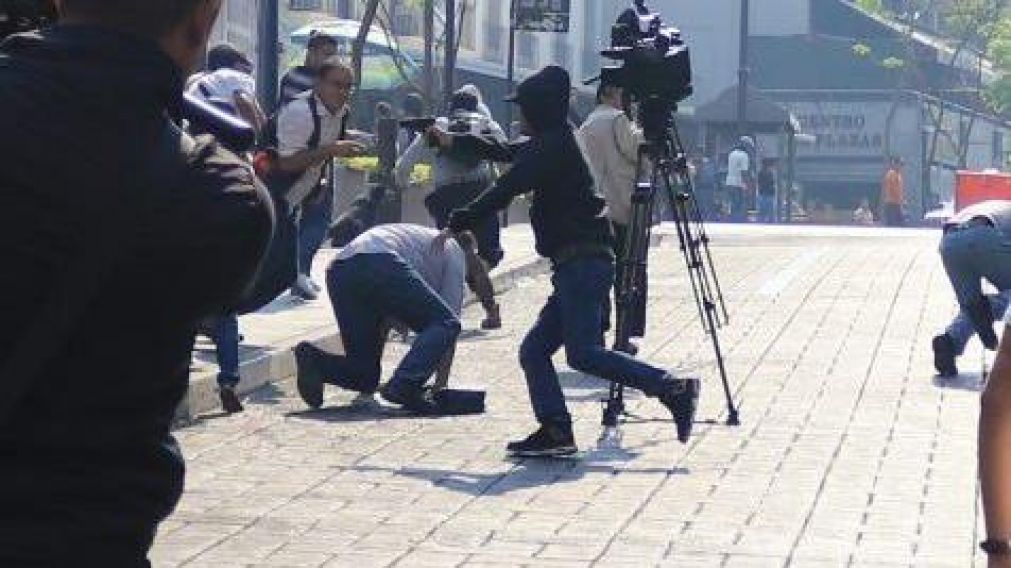 El momento de la balacera (Gentileza: Cambio Press).
