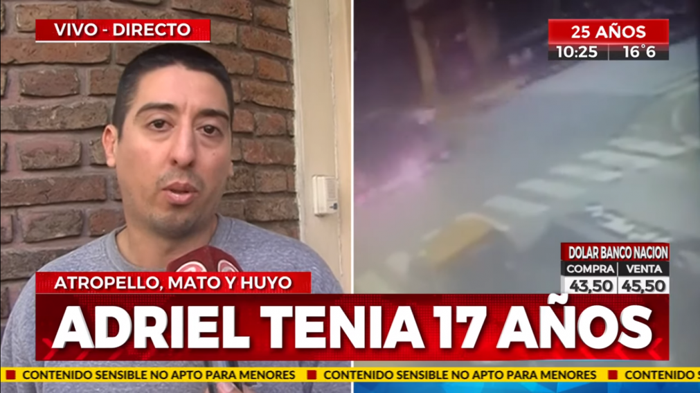 Hernán Delgado pide justicia por la muerte de su hijo.