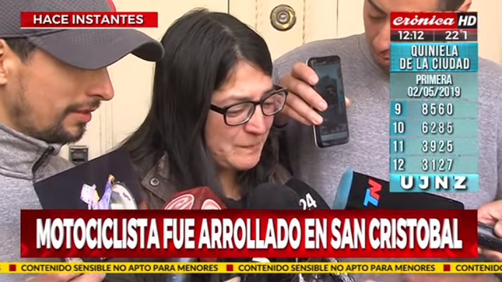 La madre pide que le entreguen el cuero de su hijo (Captura de TV).