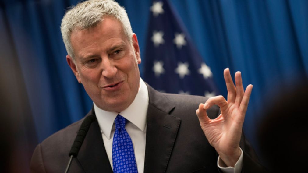 De Blasio quiere "cero" alcohol.