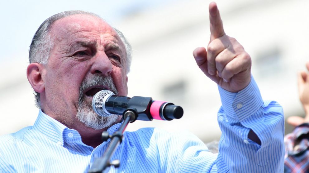 Para el líder sindical: "es un claro mensaje para el gobierno". (Jonatan Moreno/Crónica)