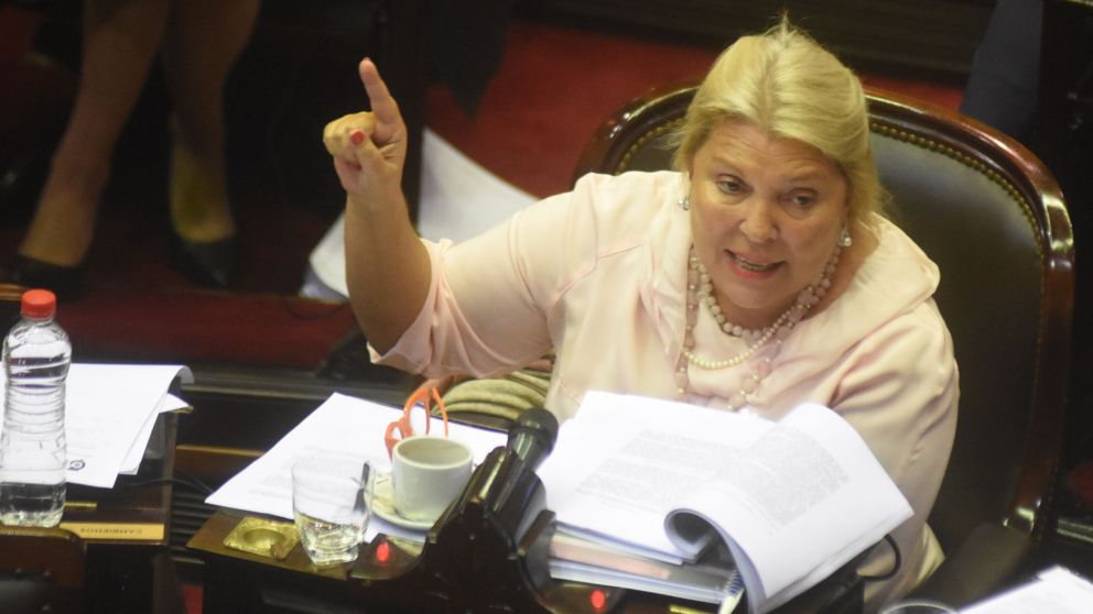 EElisa Carrió protagonizó a fines del año pasado.