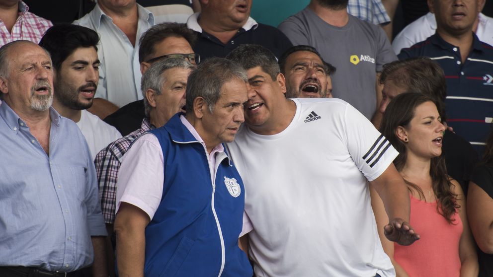 Yasky (CTA), Moyano (Camioneros) y Palazzo (Bancarios).