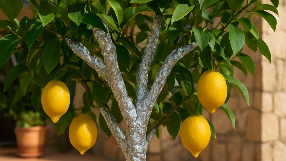 El truco casero con papel aluminio que sorprende a los jardineros: cómo cuidar tu limonero y mejorar la cosecha.