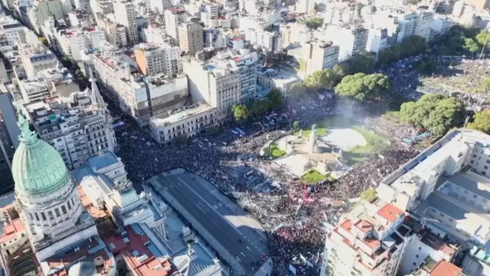 Se espera una gran movilización hacia el Congreso de la Nación.