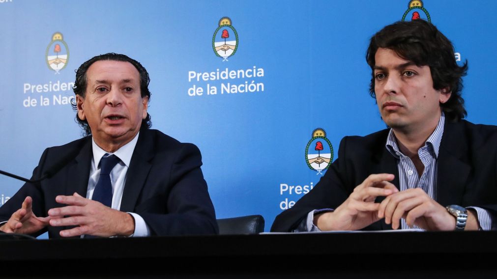 Sica, junto al secretario de Comercio Interior, Ignacio Werner (Presidencia).
