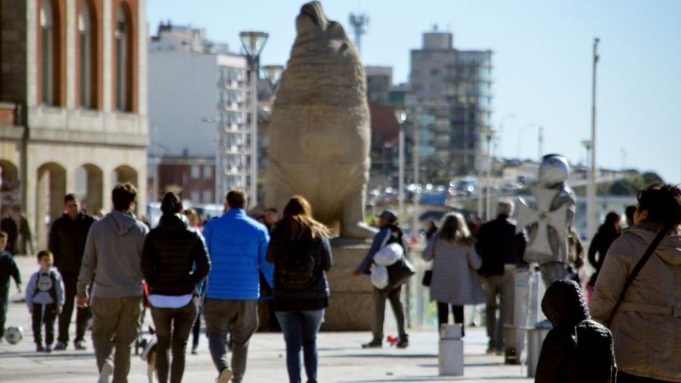 Mar del Plata, uno de los puntos más concurridos.
