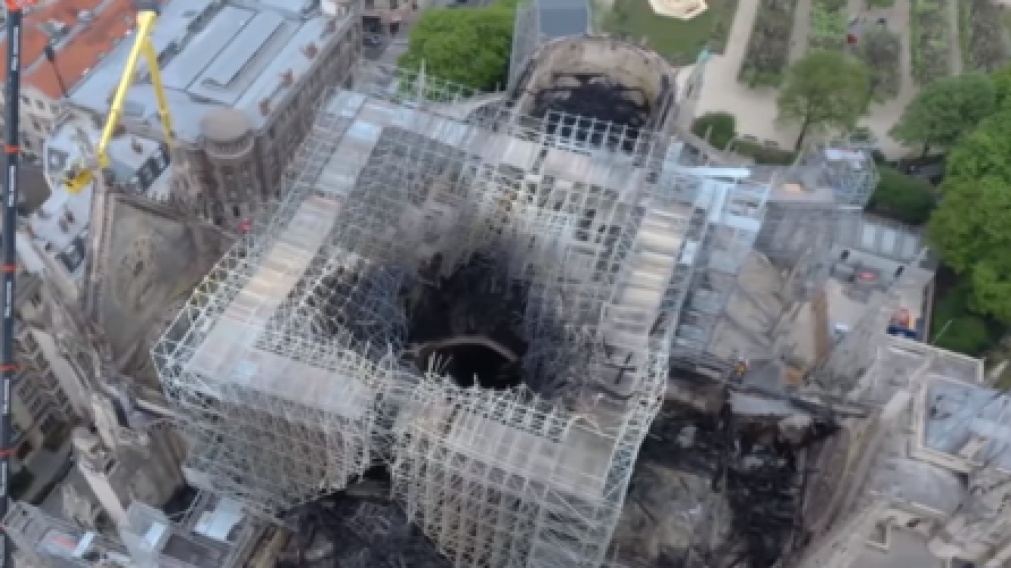 La cúpula fue la más perjudicada (captura de video).