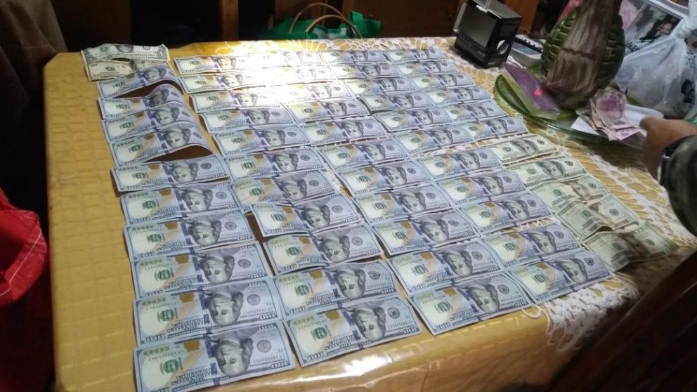 La totalidad del dinero incautada.