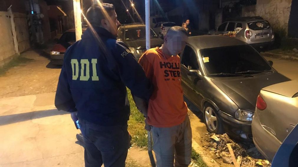 Uno de los motochorros detenidos.