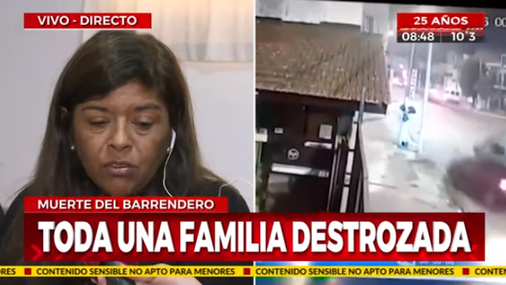 La madre pide que el responsable siga preso (Captura de TV).