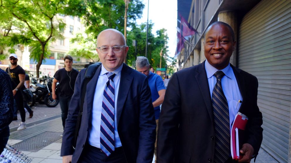 Cardarelli y Trevor Alleyne, representantes del Fondo.