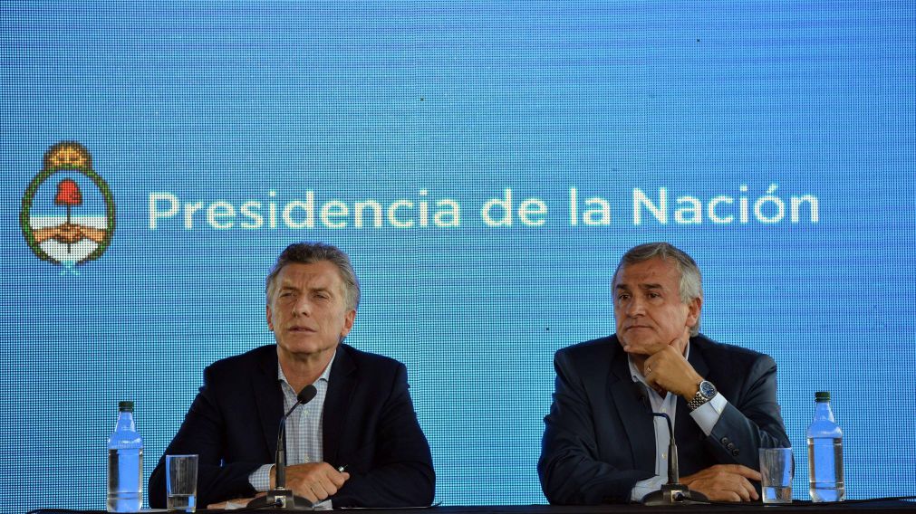Macri junto a Gerardo Morales.