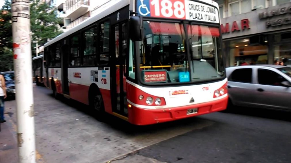 Ocurrió en un colectivo de la línea 188.