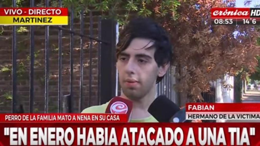 El joven dio detalles del trágico hecho (Captura TV).