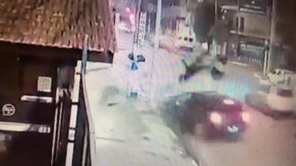 El momento del impacto.