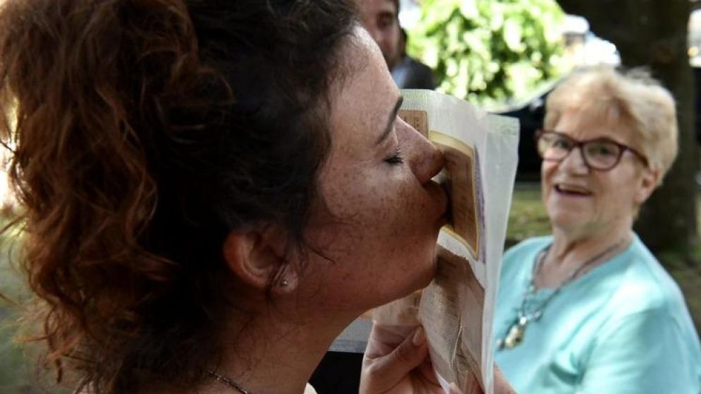 La felicidad de la familia Araujo.