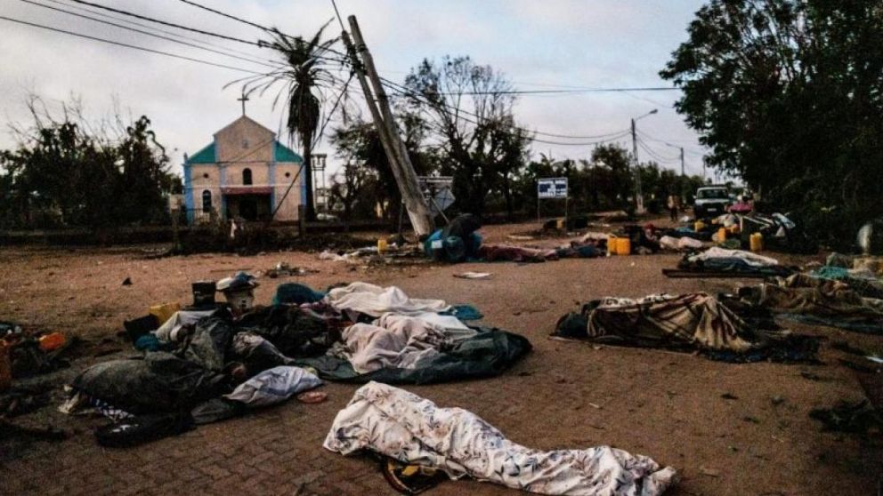 El ciclón arrasó con varias zonas de Mozambique.