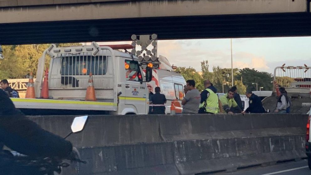 Por los choques hubo hasta 6 kilómetros de fila en la Panamericana (Gentileza: El Comercio Online).