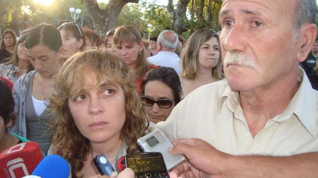 La pareja, a pocos días del crimen de su hijo de 12 años.