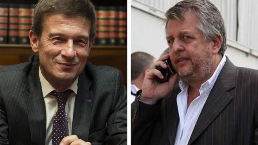 El juez Ercolini y el denunciate, fiscal Stornelli.