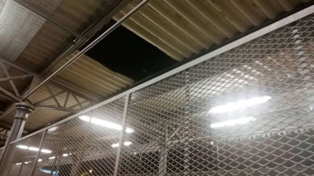 El lugar donde el operario se accident� tr�gicamente. 