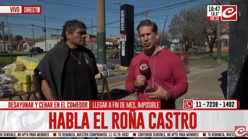 El Ro�a Castro advirti� que la crisis golpea con dureza a amplios sectores de la poblaci�n (Cr�nica HD).