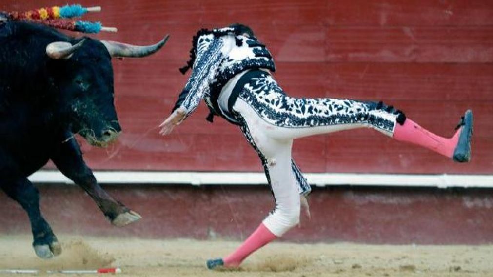 El momento del brutal ataque.