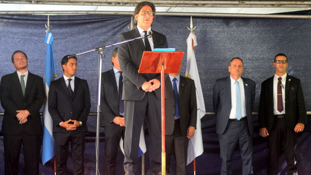 Germán Garavano durante el 27 aniversario del atentado a la embajada de Israel (Claudio Espeche/Crónica).